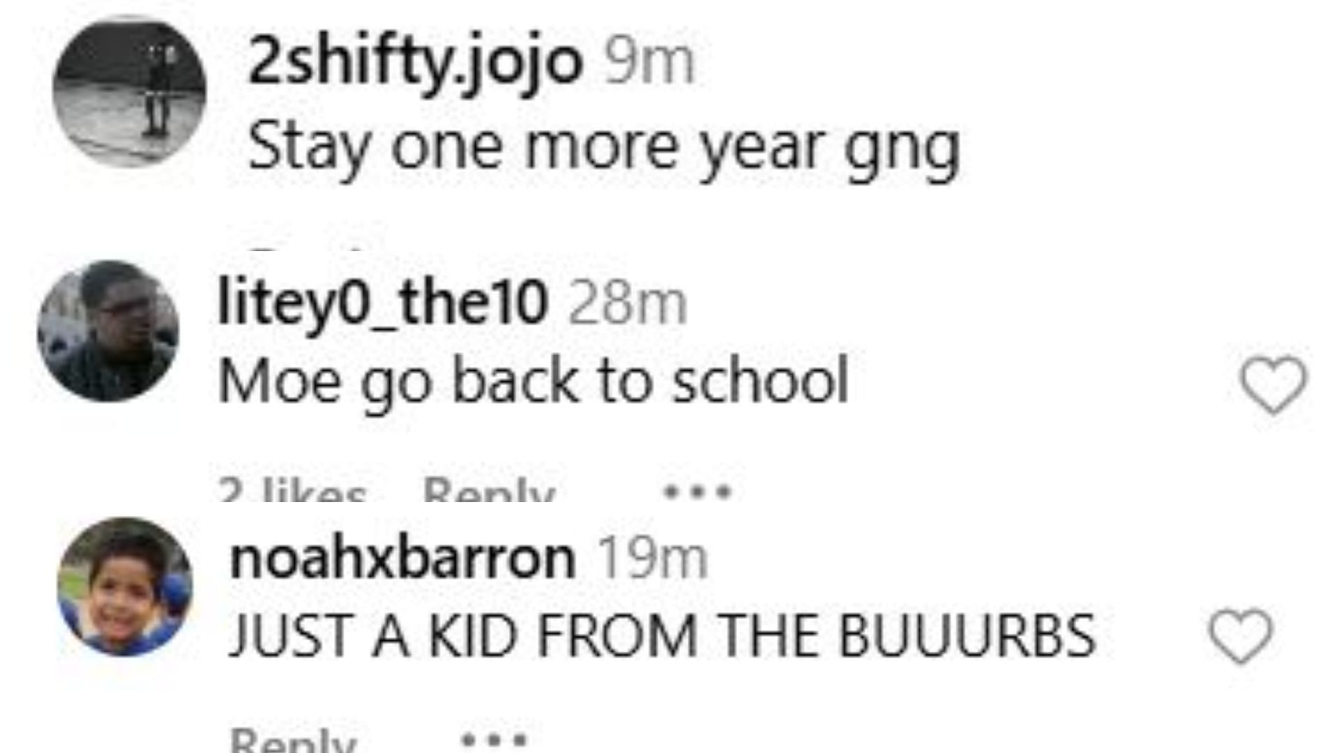 College hoops fans react to Arizona star Carter Bryant's decision to stay in the NBA draft race. Credit: IG/@br_hoops